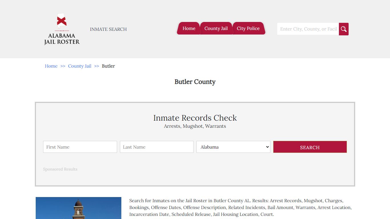 Butler County | Alabama Jail Inmate Search