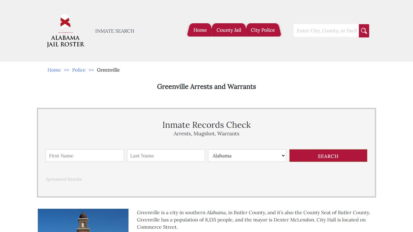 Greenville Arrests and Warrants | Alabama Jail Inmate Search